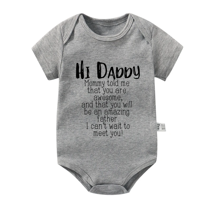 Привет Папа мама сказала мне что вы потрясающие Детские боди хлопковый Детский