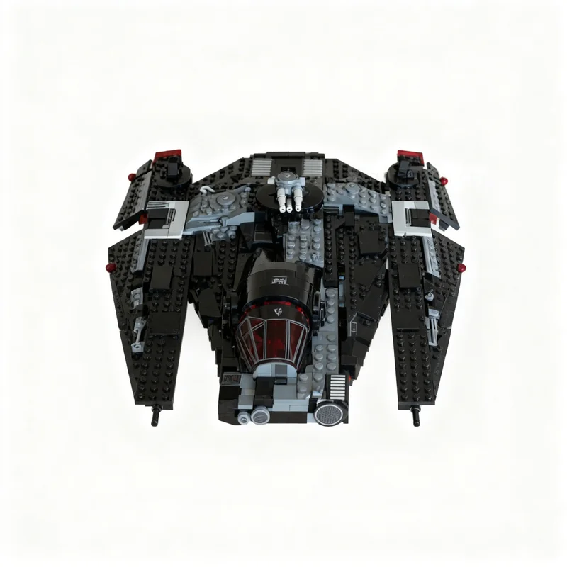 Фото 1054 детали MOC Dark Fondor Haulcraft Falcon: Альтернативная модель, строительные блоки, архитектурная игрушка, рождественский подарок, развивающая идея, конструктор №3