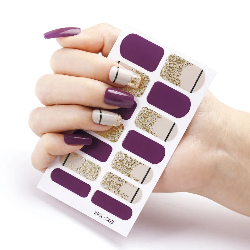 

Наклейки для ногтей Sanuxc с полным покрытием, обертывания для ногтей для дизайна ногтей, высококачественные маникюрные наклейки для женщин, к...