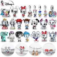 new disney 925 sterling silver mickey mouse minnie series charms gift beads diy for original pandola bracelet jewelry women gift