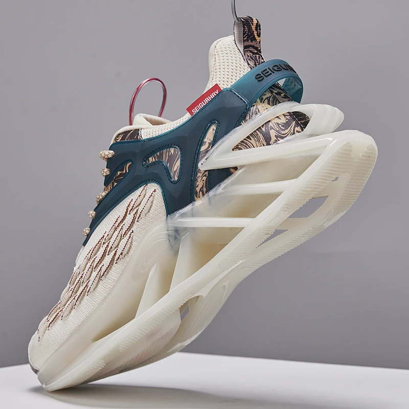 Hot Sales Trend Men's Blade Running Shoes Breathable Sneakers Jogging Shoes Fashion Antiskid Damping Sport Shoes Casual Sneakers