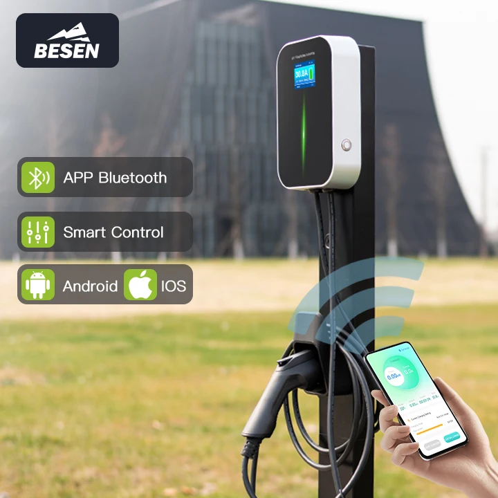 Besen 11 кВт 16A 3-фазный Wi-Fi Wallbox ev зарядная станция для электромобилей