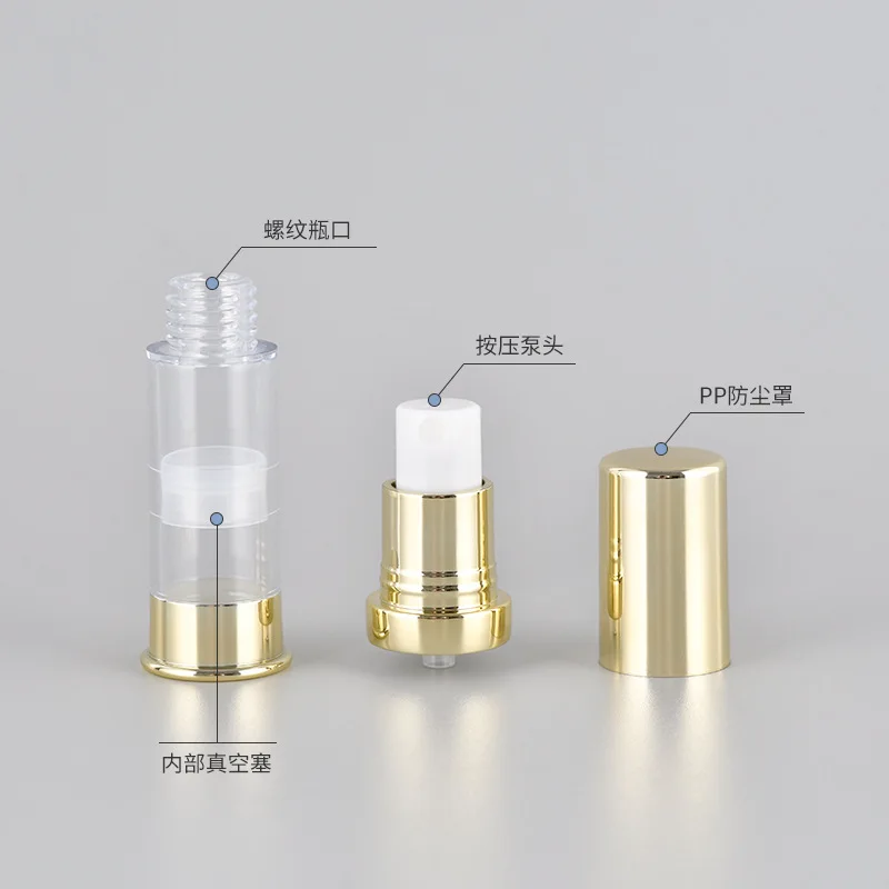 Пустой вакуумный насос для мыла тонера основы масла волос лосьона и крема 5 мл 10
