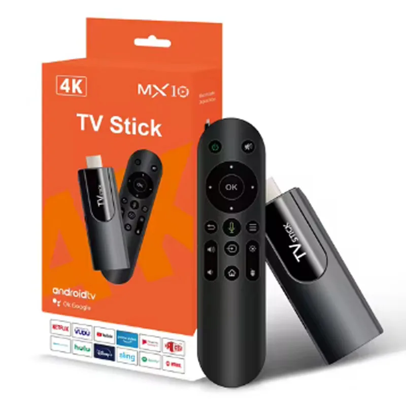 MX10 Mini TV Stick Android 13 ATV 4K HD 2G 16G Box H618 Quadcore 2.4G 5G Dual Wifi Smart Media Player ТВ-приемник для Youtube