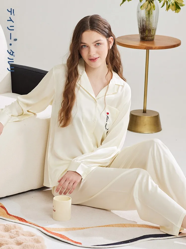 Женские пижамы Darli Ice Silk новинка 2024 весенние высококачественные брюки с длинными