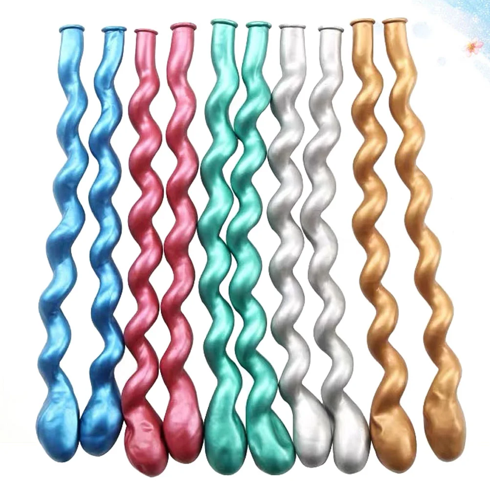 

50Pcs Balloons Spiral Latex Balloons Spiral Balloons for DIY Party Hme