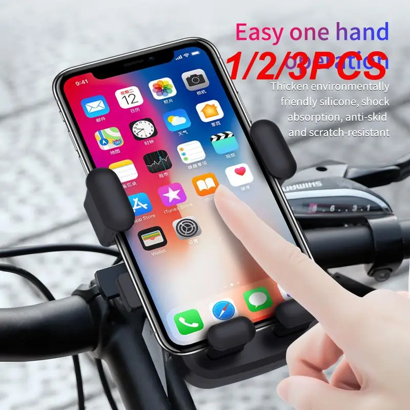 

Universal Holder Motorcycle Handlebar Phone Holder Stand Anti Shake 360° Rotation Adjustable Mount Bracket