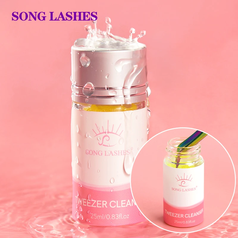 

Song Lash 25ml Eyelashes Tweezers Cleaner Eyelash Extension for Salon or Personal Remove Residue From Grafting
