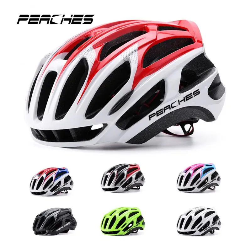 

PEACHES Ultralight Bicycle Helmet Integral MTB Cycling Helmet Cyclist Men Women Sport Safety Road Mountain Bike Helmet Equipment