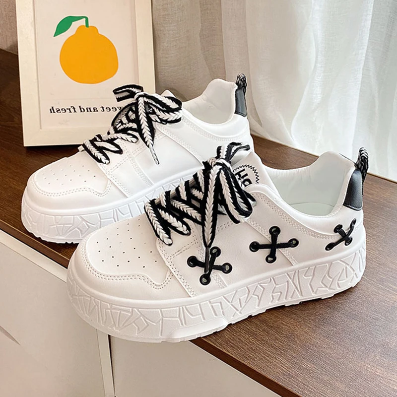 

Универсальная Повседневная Женская Классическая корзина на танкетке, модель 2023 года, осенняя Спортивная симпатичная маленькая Осенняя платформа с закрытым горлом