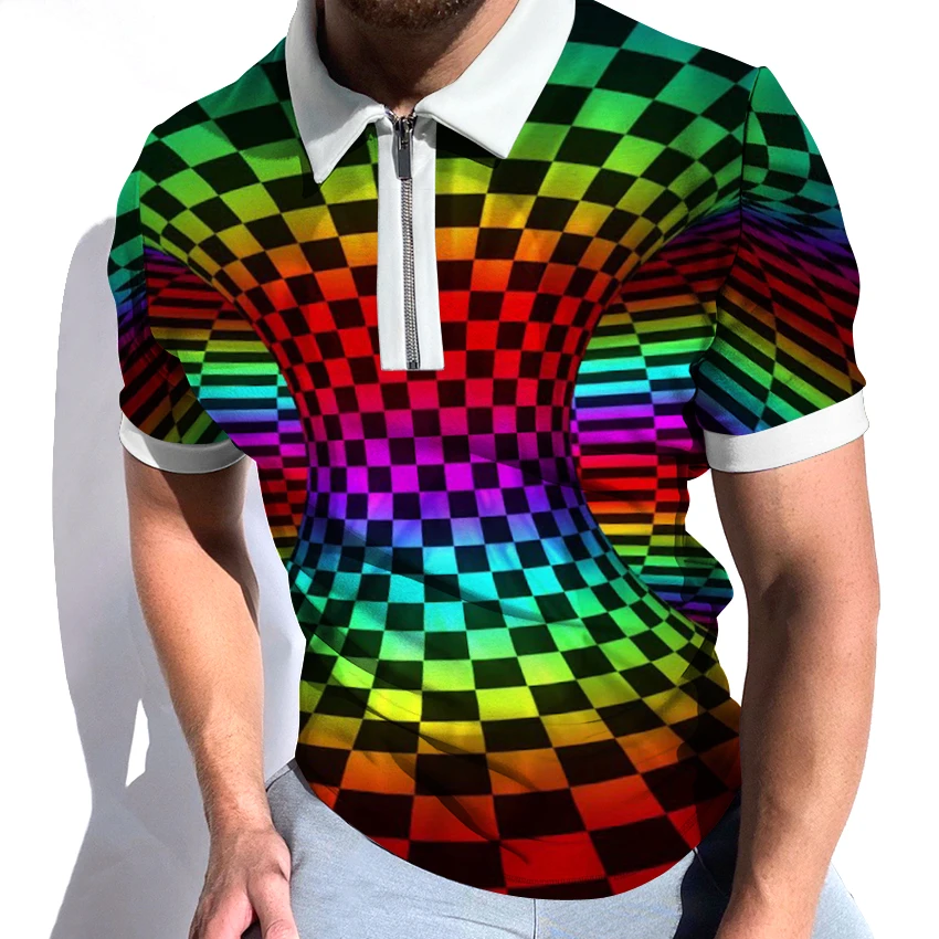 

2022 Summer Polo Shirts Mens Female Streetwear Plus Size Camisetas 3D Print Short Sleeve Playeras Hombre Clothing Teeshirt Homme