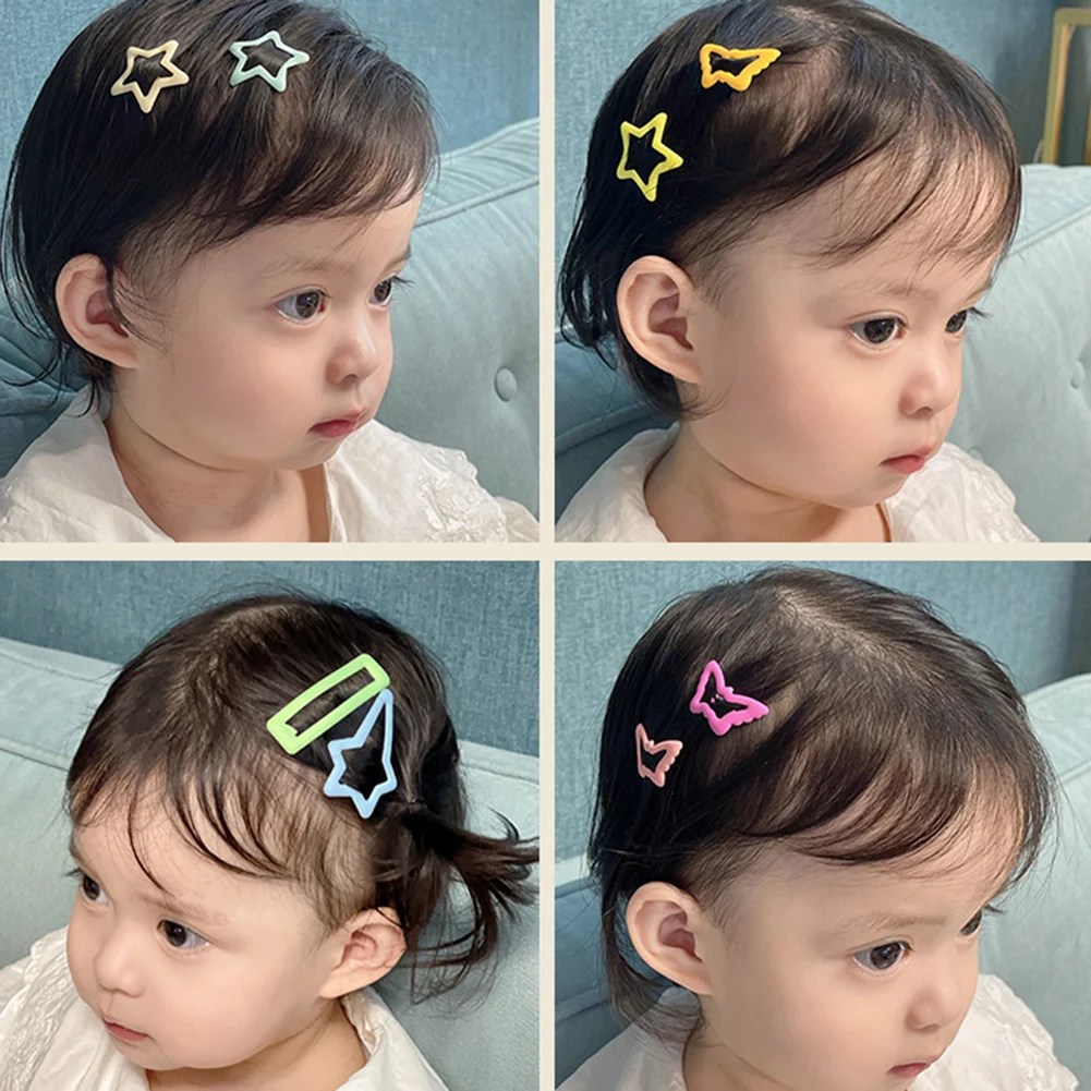 

6/8Pcs Baby Girl Hairpins Butterfly Cute Children Hair Clips Baby Hairpin Kids Barrettes Baby Hair Accessories Kids Accessories