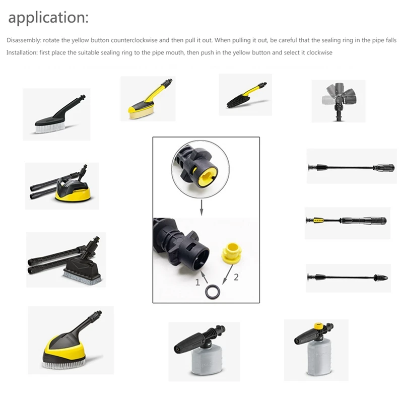 Уплотнительное кольцо для шланга Karcher насадка уплотнительное 2 640-729 0 резиновое