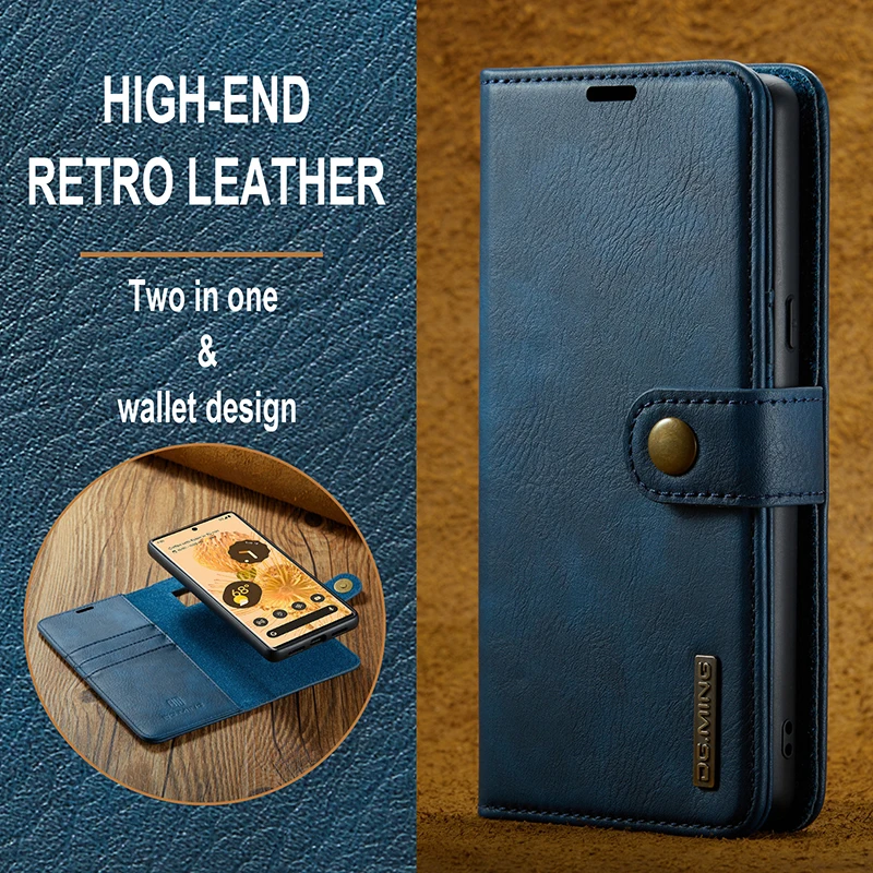 

Genuine Leather Case For Google 7 6 Pro Stand Flip Magnetic Phone Leather Holster Pixel 7pro 6pro 6A Wallet Cases Cover Coque
