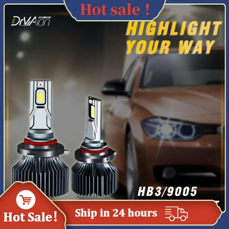 

Светодиодные фары 9005, универсальные супер яркие автомобильные аксессуары высокой мощности F4 двойные медные трубчатые фары