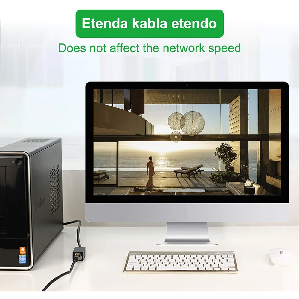 Удлинитель кабеля Ethernet соединитель RJ45 cat 5 6 cat6a расширителя-Женский |