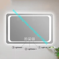 trumsense 5 pcs ws08f3 a3 bw washroom 3 key touch switch for led mirror stepless adjust brightness installed on back of mirror