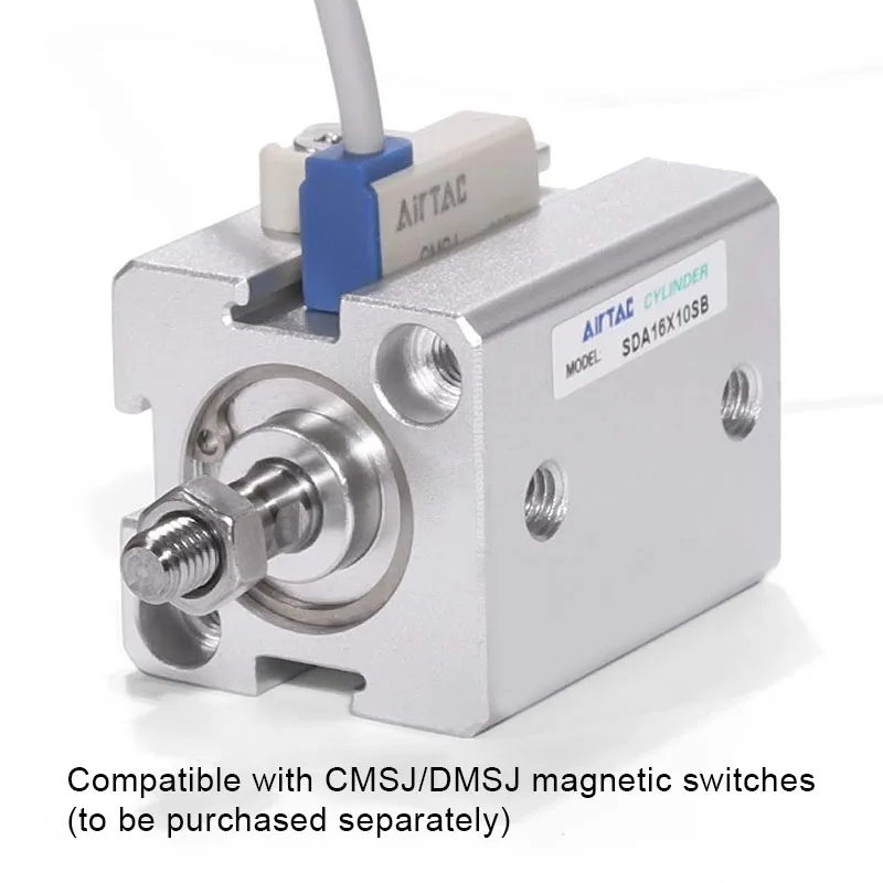 AIRTAC Оригинальный пневматический компактный цилиндр SDA с наружной резьбой SDA12 16 мм
