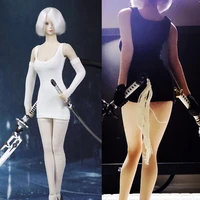 whiteblack color 16 scale sexy neil 2b sister tight dress skirt stocking long gloves accessory model for 12 inches action figu