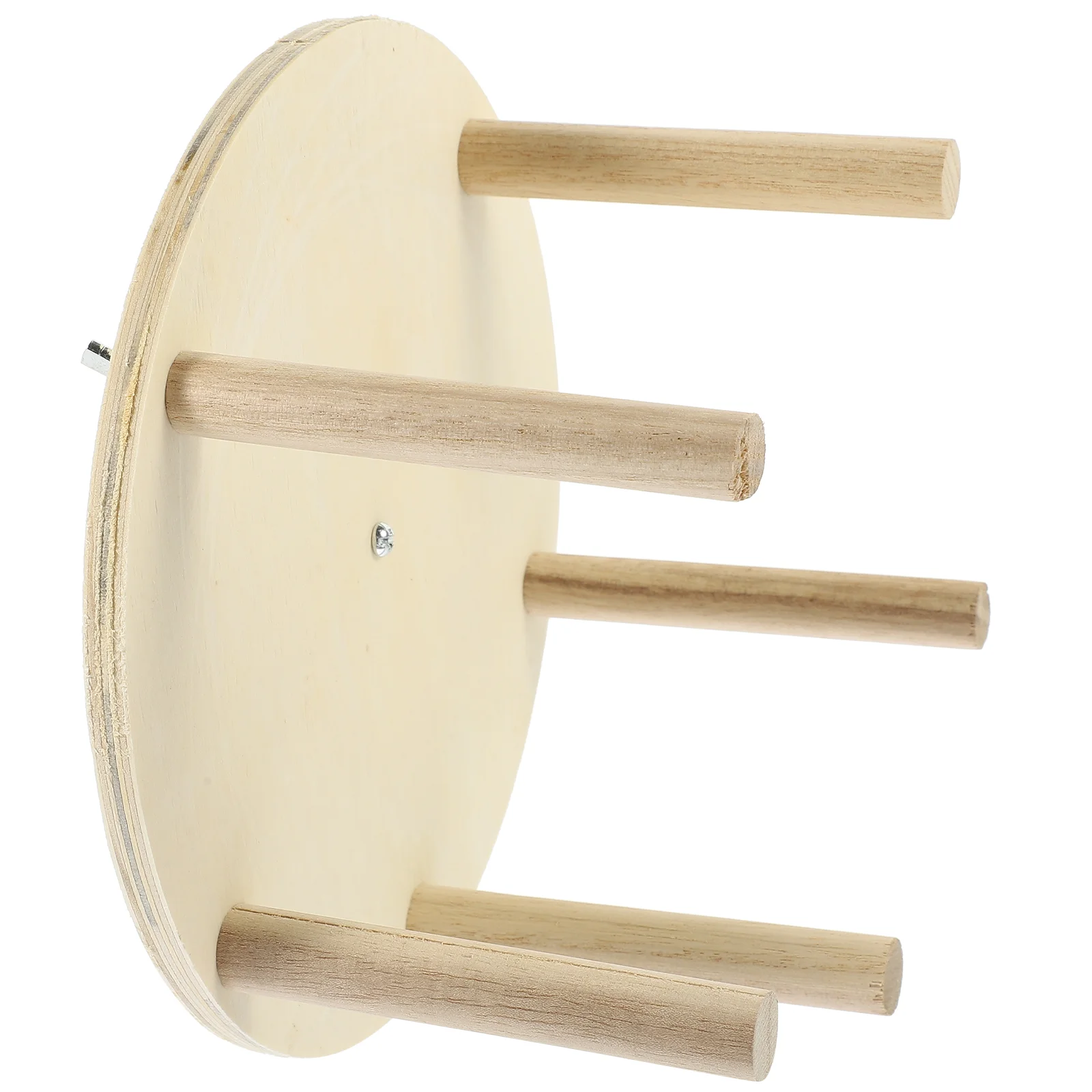 

Household Parrot Wheel Perch Stand Foraging Toy Birds Toys Play Gym Shower Standing Hanging Plaything Suspending