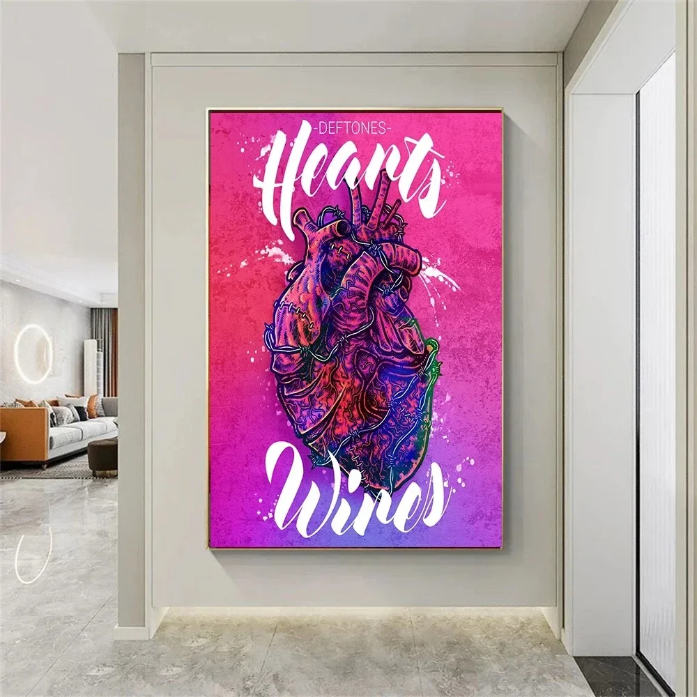 Поп-рок-группа Deftones комикс плакаты с глазами музыкальный альбом манга Постер для