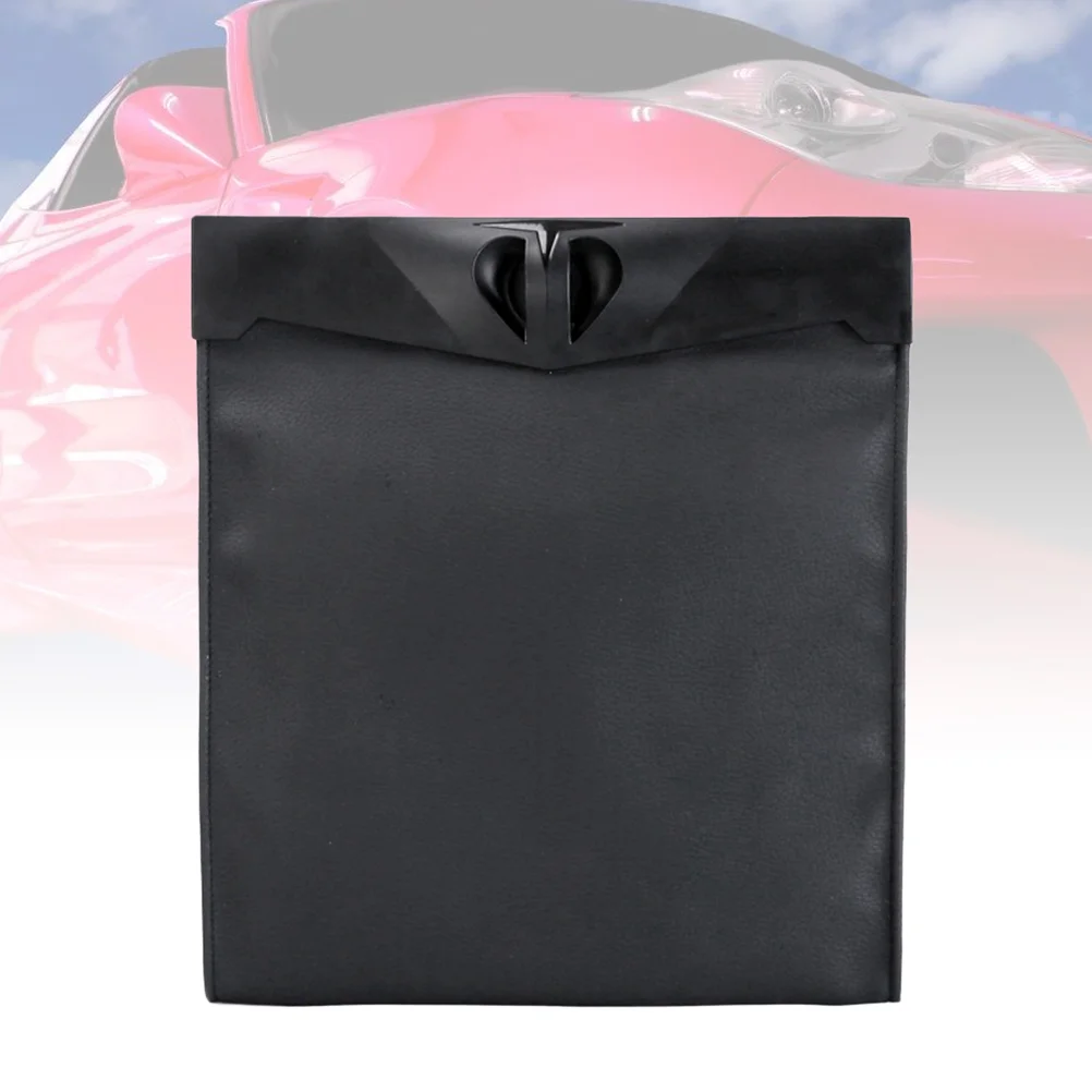 

1pc Practical Waterproof Collapsible Car Garbage Bag Back Seat Vehicle Rubbish Container Hanging Auto Organizer Car Trash Can