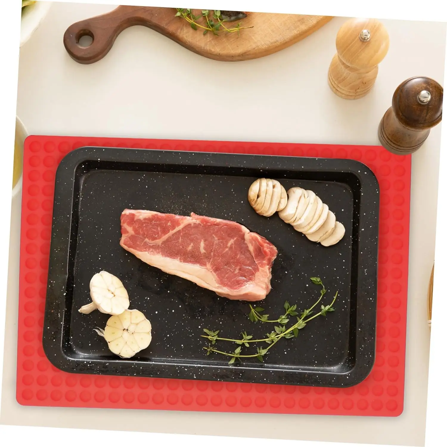 Силиконовый Коврик Для Выпечки С 468 Отверстиями Круглый Гриля Нескользящий