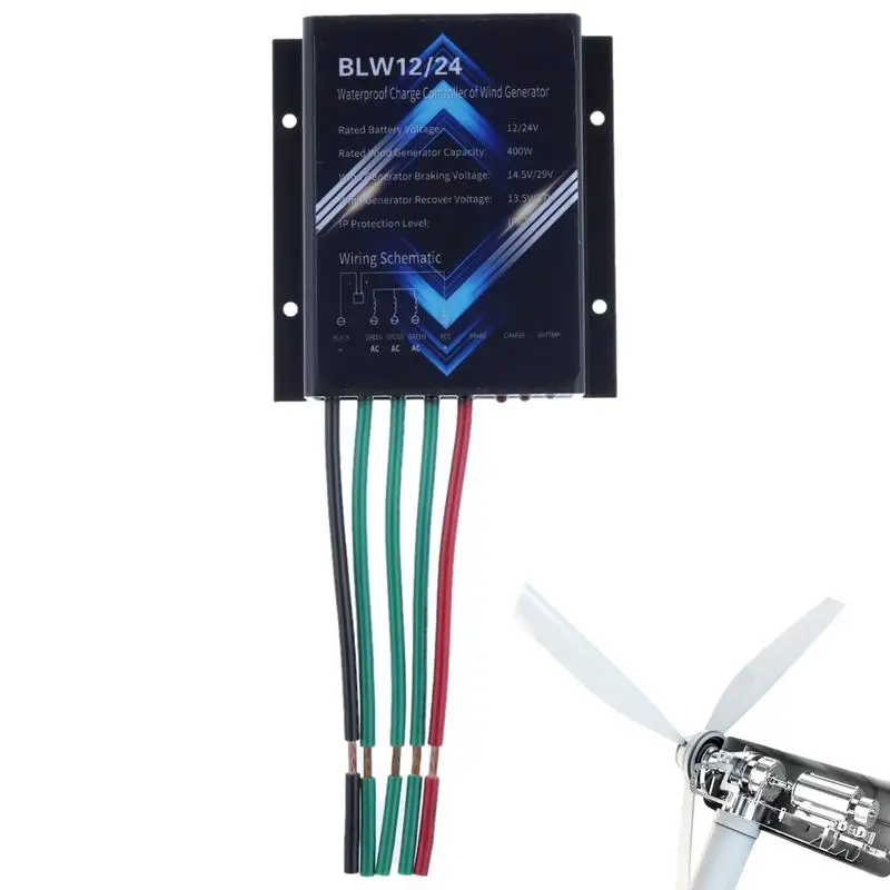 

Waterproof Wind Turbine Charge Controller DC 14.5-29V Battery Charge Controller Voltage Regulator IP67 Waterproof Efficient