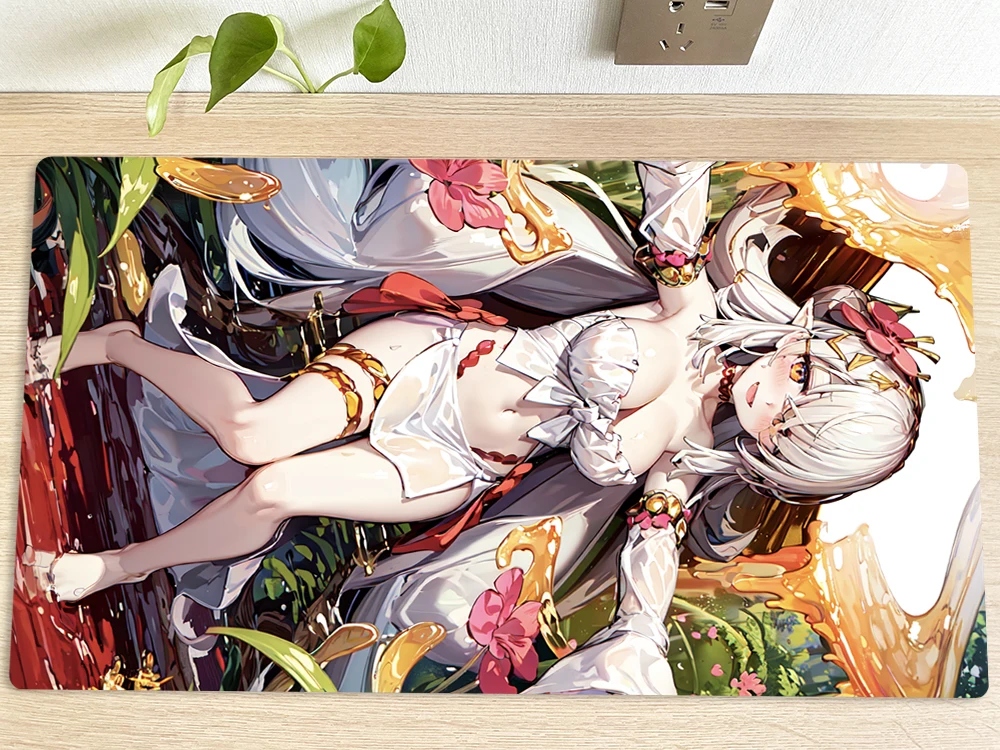 

YuGiOh Playmat Traptrix Pinguicula CCG TCG Mat Trading Card Game Mat Table Playing Pad Mousepad 60x35cm Mouse Pad