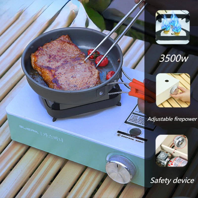 

Outdoor Cassette Barbecue Grill Camping Picnic Gas Heating Stove Oven Furnace Cooktop Roasting Plate Pan BBQ Burner