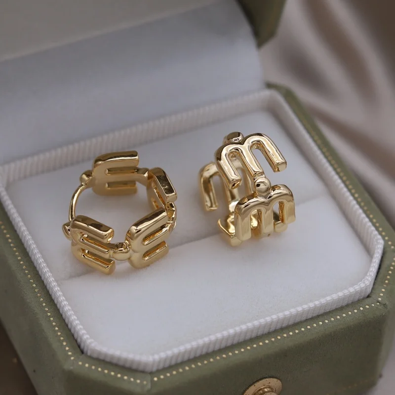 Корейский новый дизайн модные украшения 18-каратное позолоченное металлическое