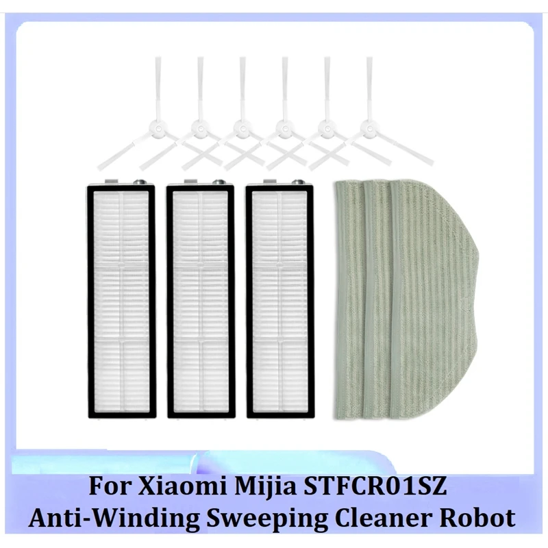 

HEPA Filter Side Brush Mop For Xiaomi Mijia Anti-Winding Sweeping And Dragging Robot STFCR01SZ Vacuum Cleaner