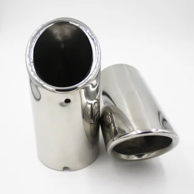 Автомобильный глушитель выхлопной трубы с черным хромированным покрытием из
