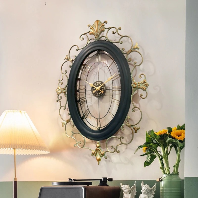 

Creative Nordic Wall Clock Modern Living Room Silent Stylish Wall Clock Luxury Bedroom Metal Reloj De Pared Home Decor WK50WC