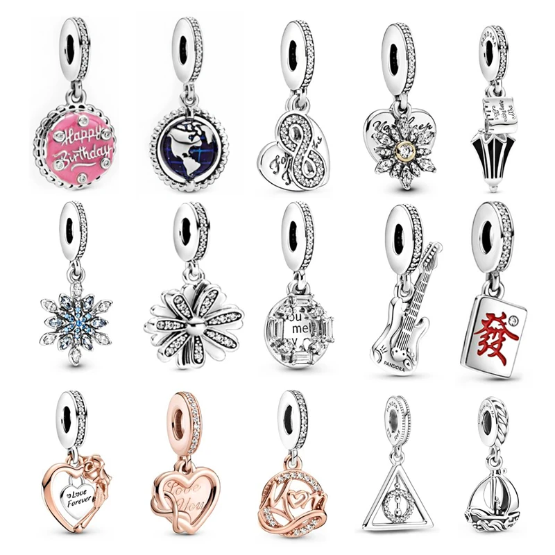 

Kenora ювелирные изделия 2023 популярный женский браслет серьги из серебра 925 пробы подходят для Pandora DIY бисер ожерелье подарок ювелирные изделия