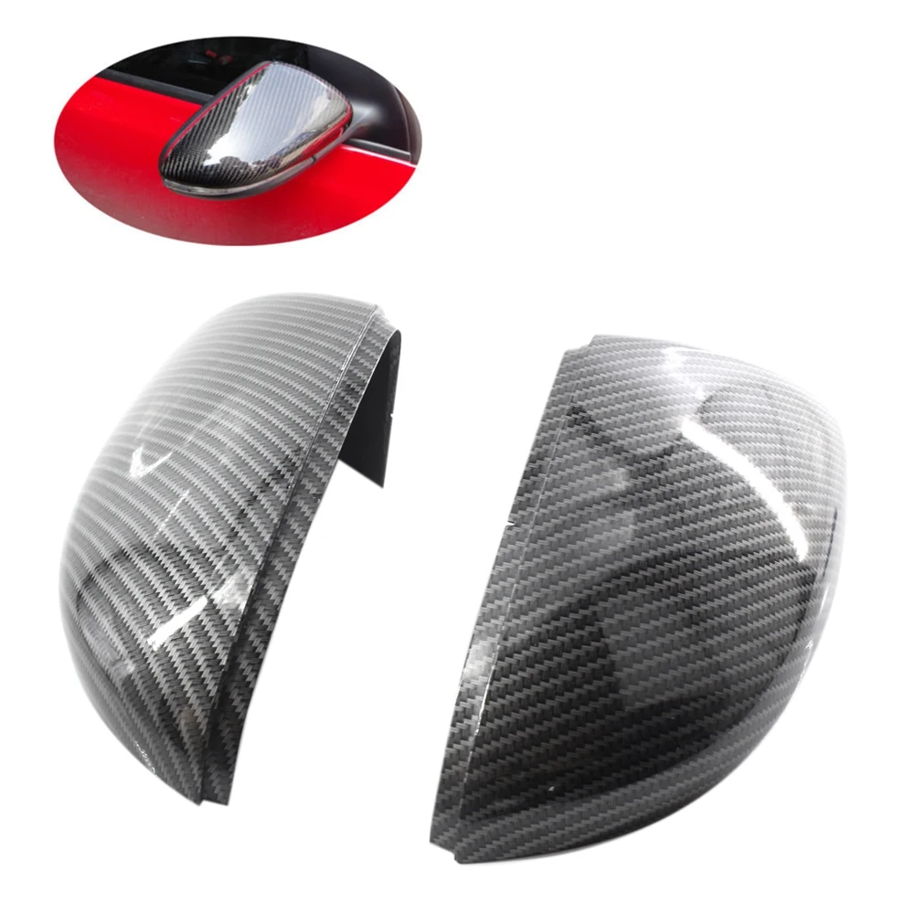 

Side Mirror Covers Caps(Carbon Look)Replacement Carbon Mirror Caps For Golf 6 Jetta Mk6 Gtd R20 Exterior
