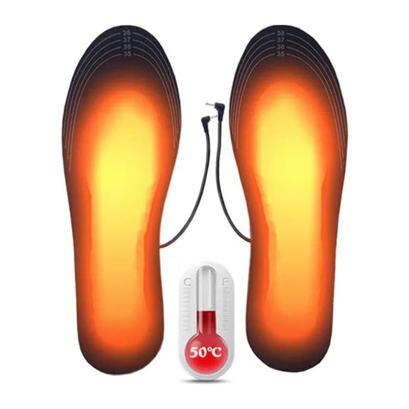 

USB Electric Heated Insole Warm and Comfortable Foot Warmer Washable Adjustable Size Men's Women's Outdoor Sports