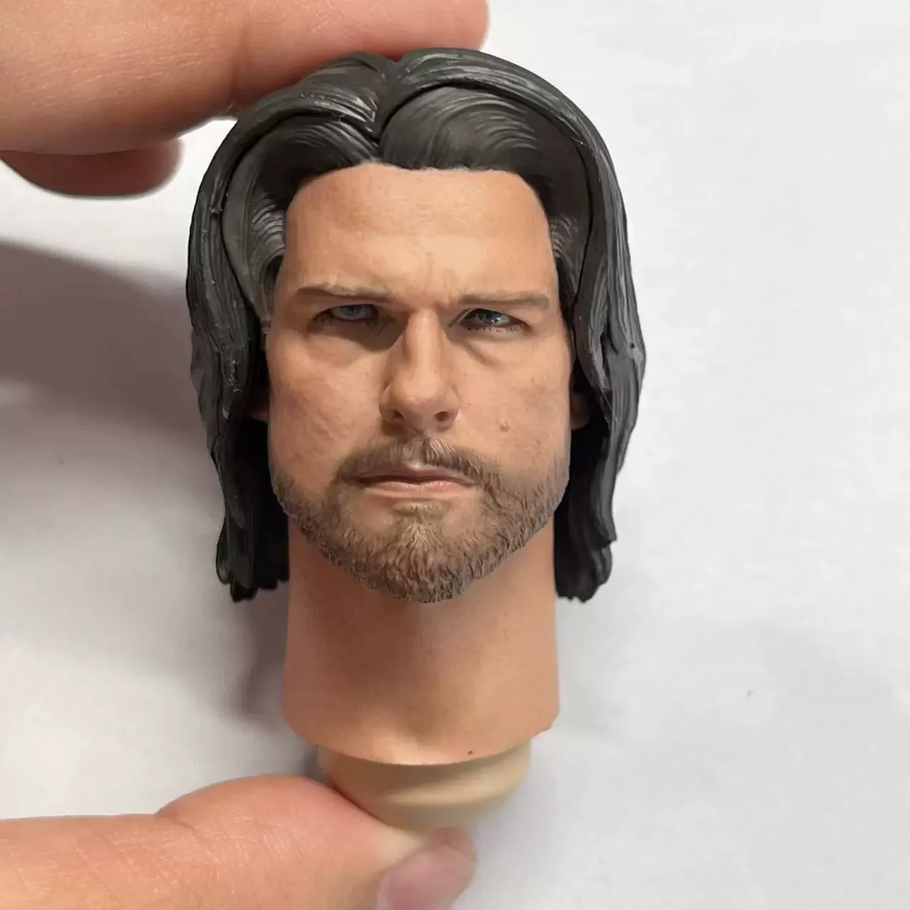 

Tom Cruise Samurai Male Head Carving Actor Movie Delicate Painted Model 1/6 Scale For 12" Action Figure Soldier Body Toys