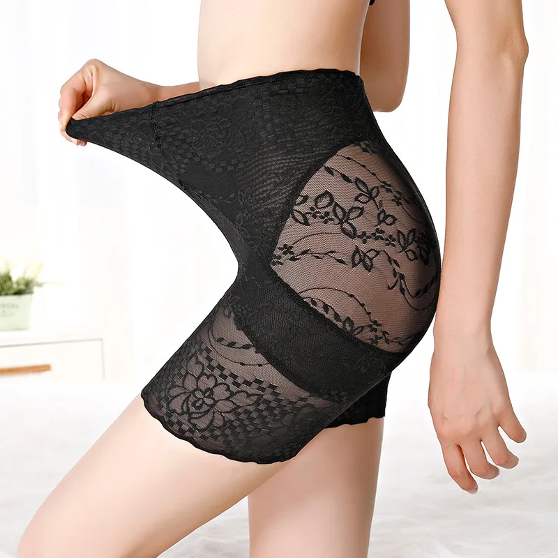 

Sexy Lace Butt Lifter Shaper High Elastic Safety Short Pants Women Plus Size Slimming Control Waisted Anti Chafing Short Pants