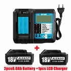 Аккумулятор Makita 18 в, перезаряжаемая литий-ионная батарея 18 в 6 А для BL1840, BL1850, BL1830, BL1860B, LXT400, 18 в, DC18RF, 18650