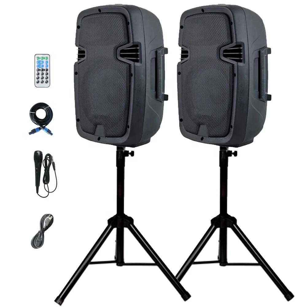 800 Вт 2-полосная акустическая система PA 2x8 дюймов профессиональная аудиосистема BT