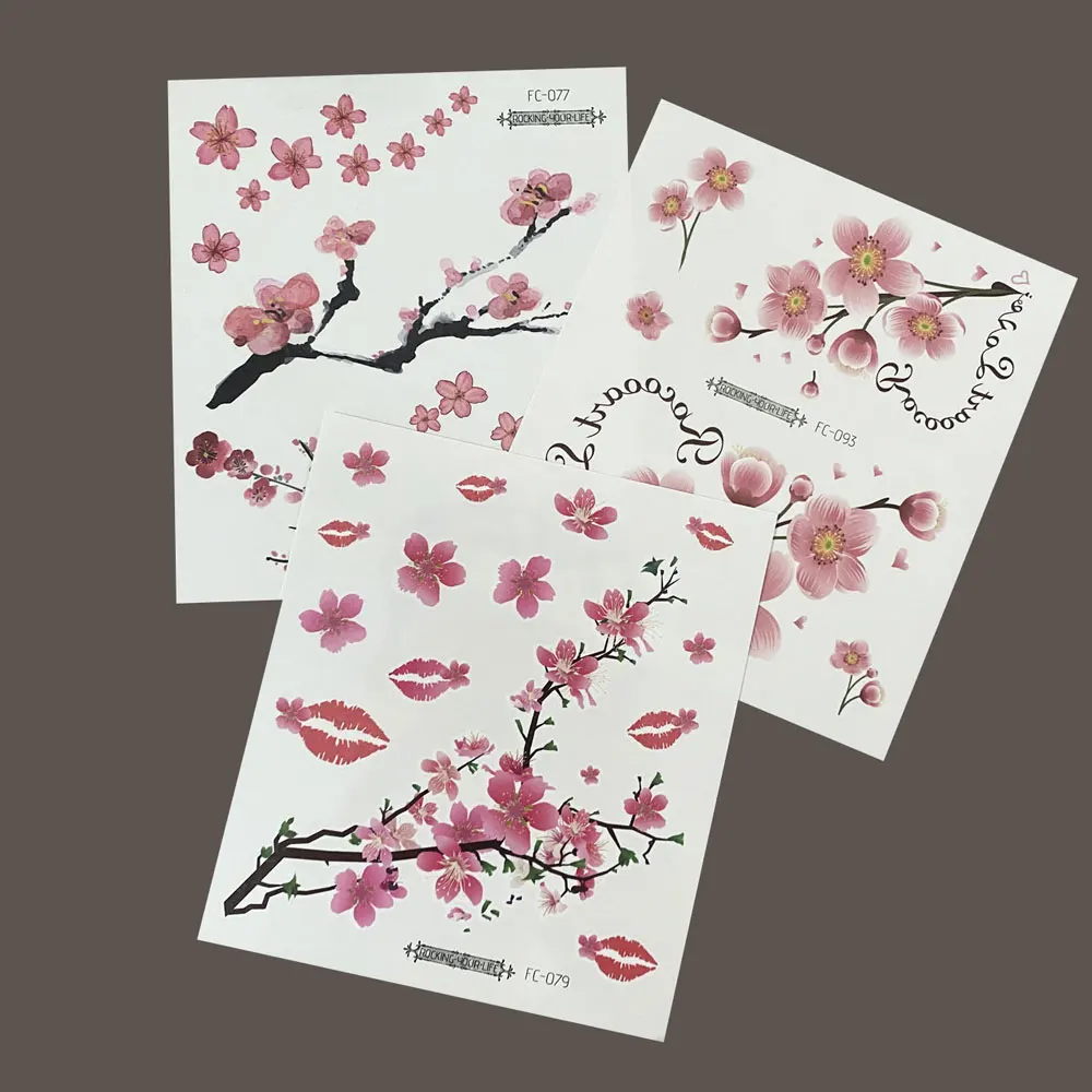 Временные водостойкие временные татуировки для тела