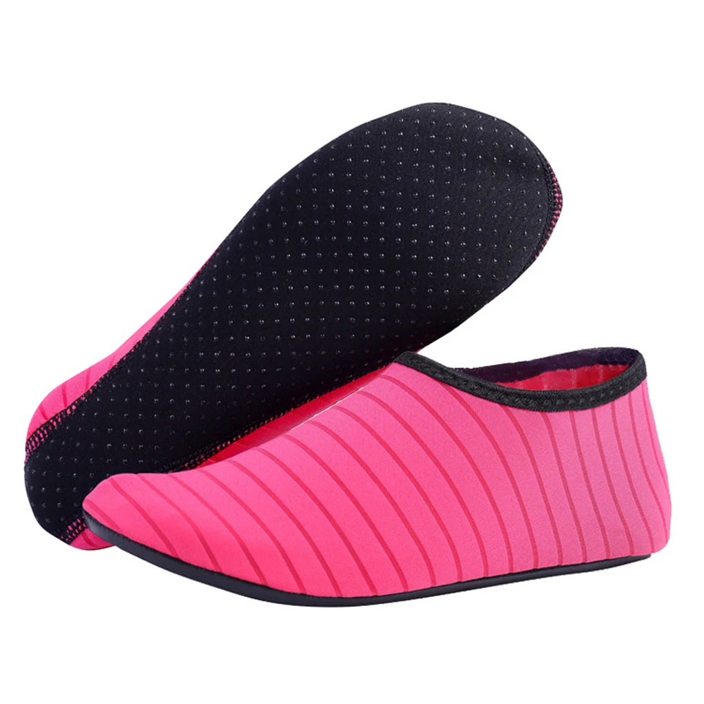 

1/2/3/5 пляжная обувь, Нескользящие быстросохнущие носки, удобные Подводные кроссовки для водных видов спорта, розовые, красные, M