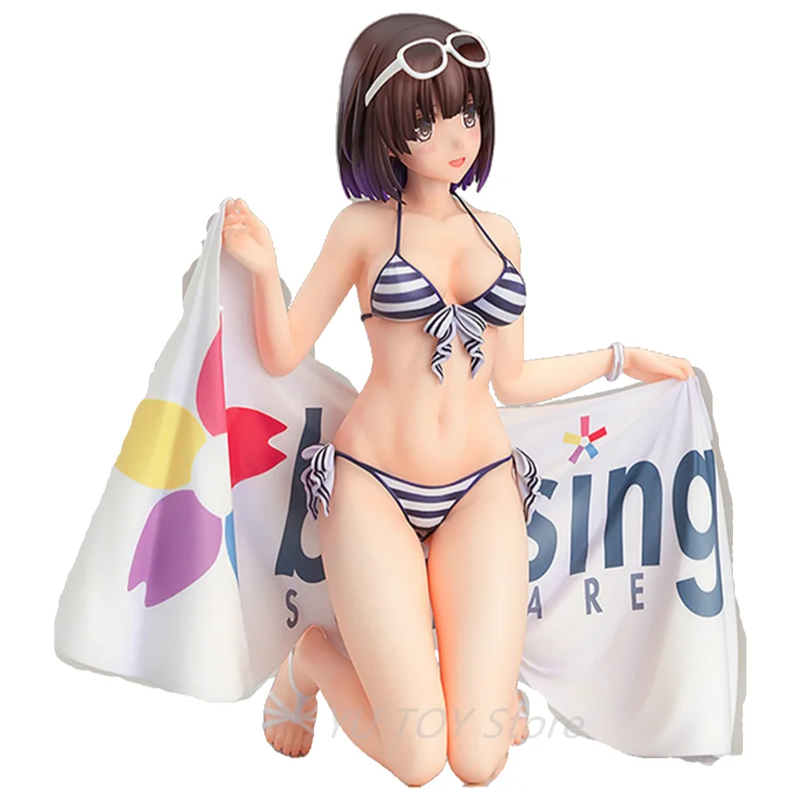 

Anime Saekano: How To Raise A Boring Girlfriend Flat Megumi Kato Action Figure PVC Swimsuit Ver. 1/7 17cm Collection Model Dolls