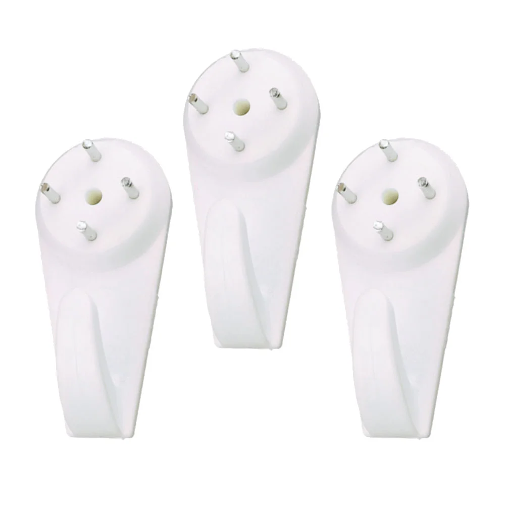 

Seamless Hooks Nail Wall Hook Invisible Picture Nails Hanger Hangers Photo Trace Hanging Non Frame Traceless Plastic White Mount