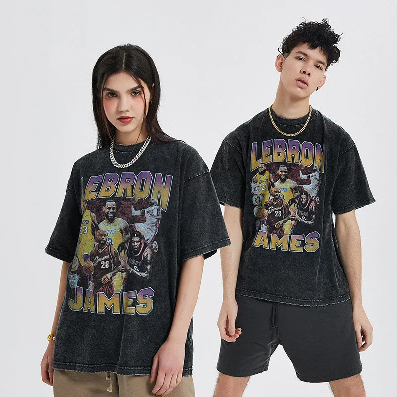 

2022 Oversized Streetwear Hip Hop T Shirt Letter Figure Printed Vintage Gothic T-shirts Summer Harajuku Cotton Short Sleeve Tops