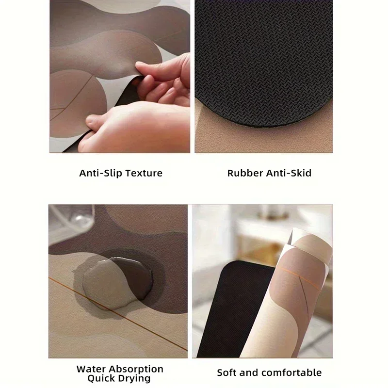 Кухонный счетчик для кофе коврик сушки посуды впитывающий диатом бара эспрессо