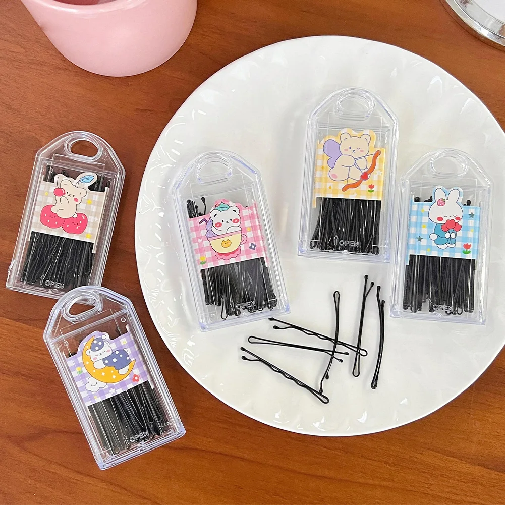 

30Pcs 5cm Hair Clip Lady Black Hairpins Sprocket Grips Hairstyle Hairpins Women Styling Hair For Girls Gifts