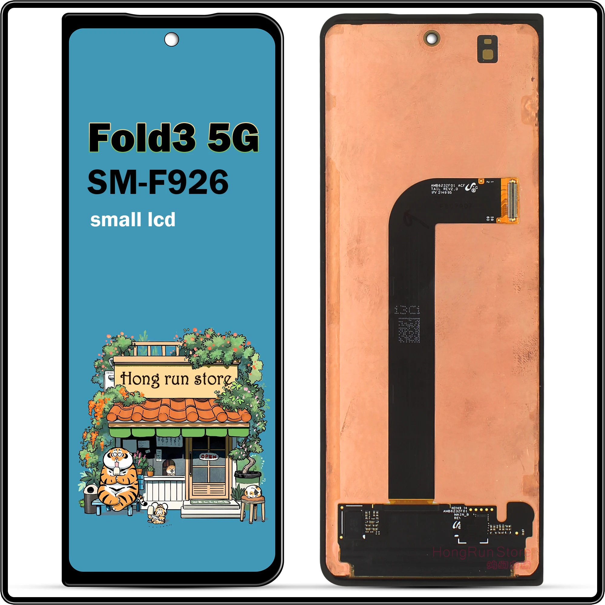 Для samsung fold 3 замена экрана для galaxy z 5G F926 экран с рамкой