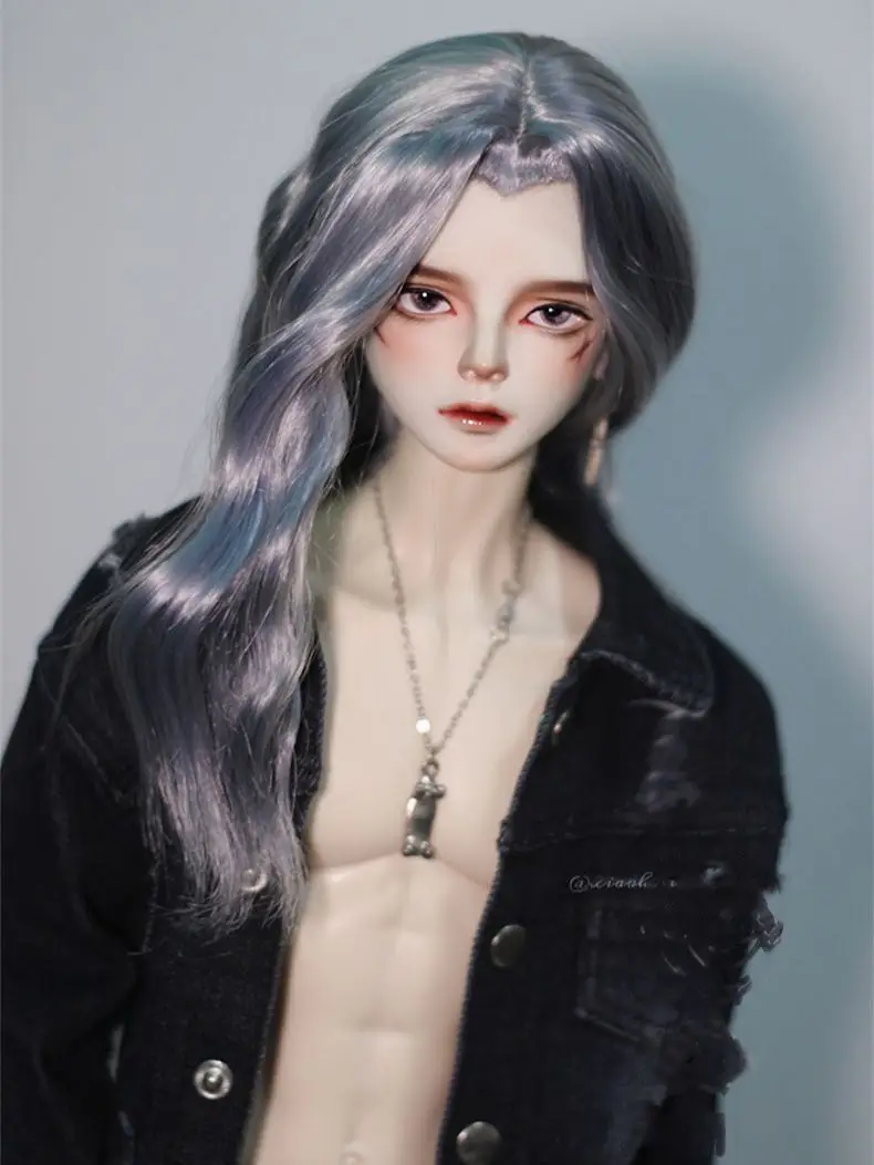 

BJD doll wig suitable for 1/3 1/4 size bjd girl wig dyeing partial short section medium and short section doll accessories